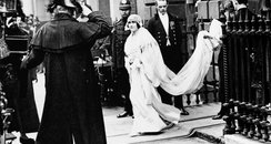 Lady Elizabeth Bowes Lyon on her wedding day