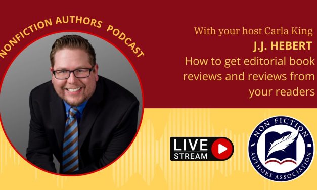 Podcast Interview: J.J. Hebert, MindStir Media 10/04/2023 – How to get editorial book reviews and reviews from your readers