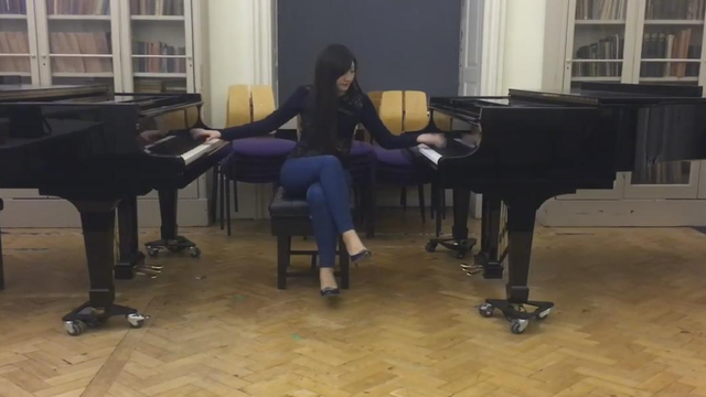 Flight of the Bumblebee two pianos